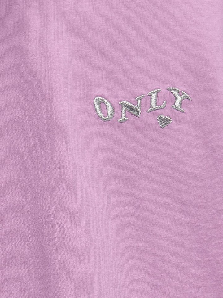 Футболка KIDS ONLY T-Shirt KOGMAIKEN LIFE CROP S/S ONLY, цвет african violet — фото 3