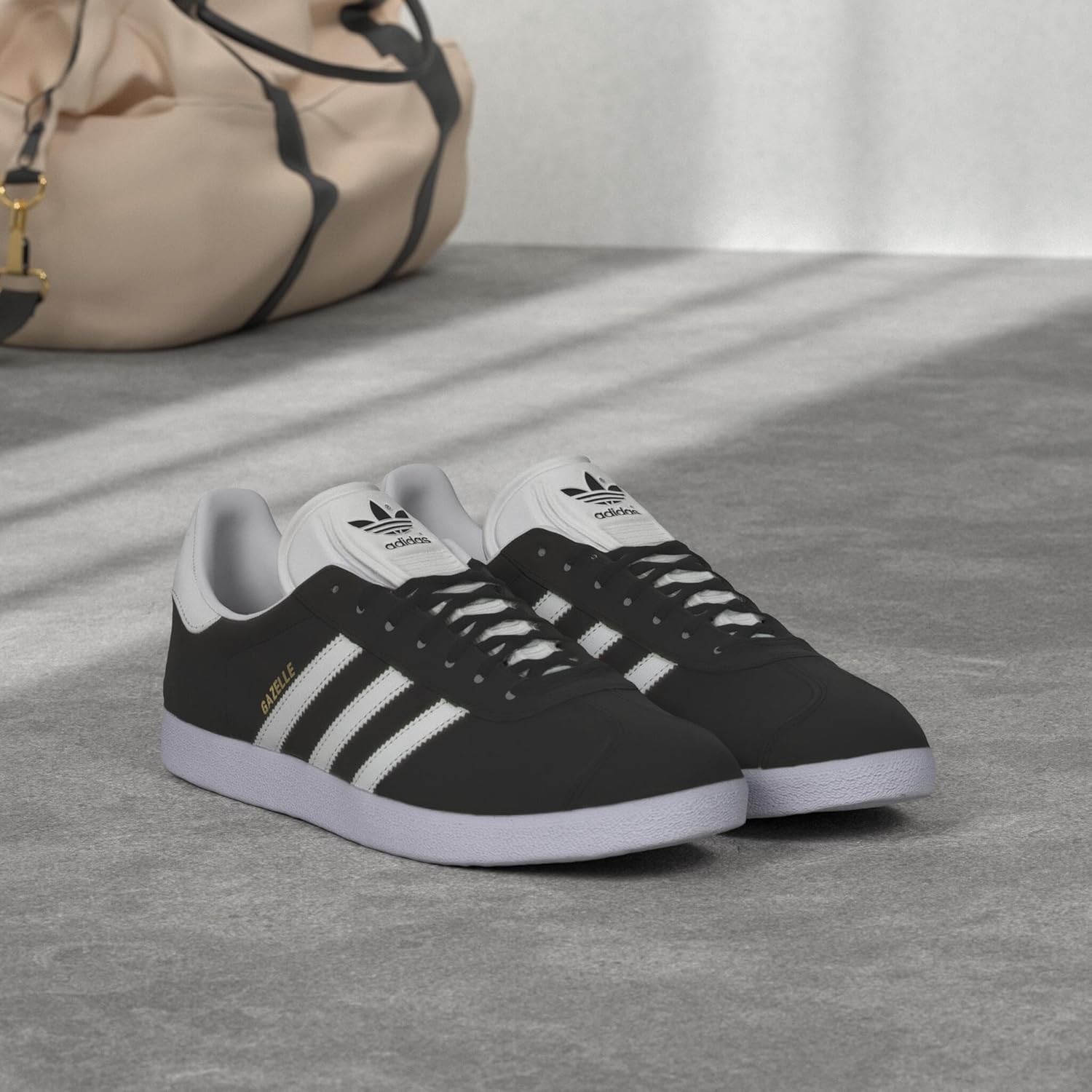 Мужские кроссовки Adidas Gazelle, черный/белый/металлик — фото 3