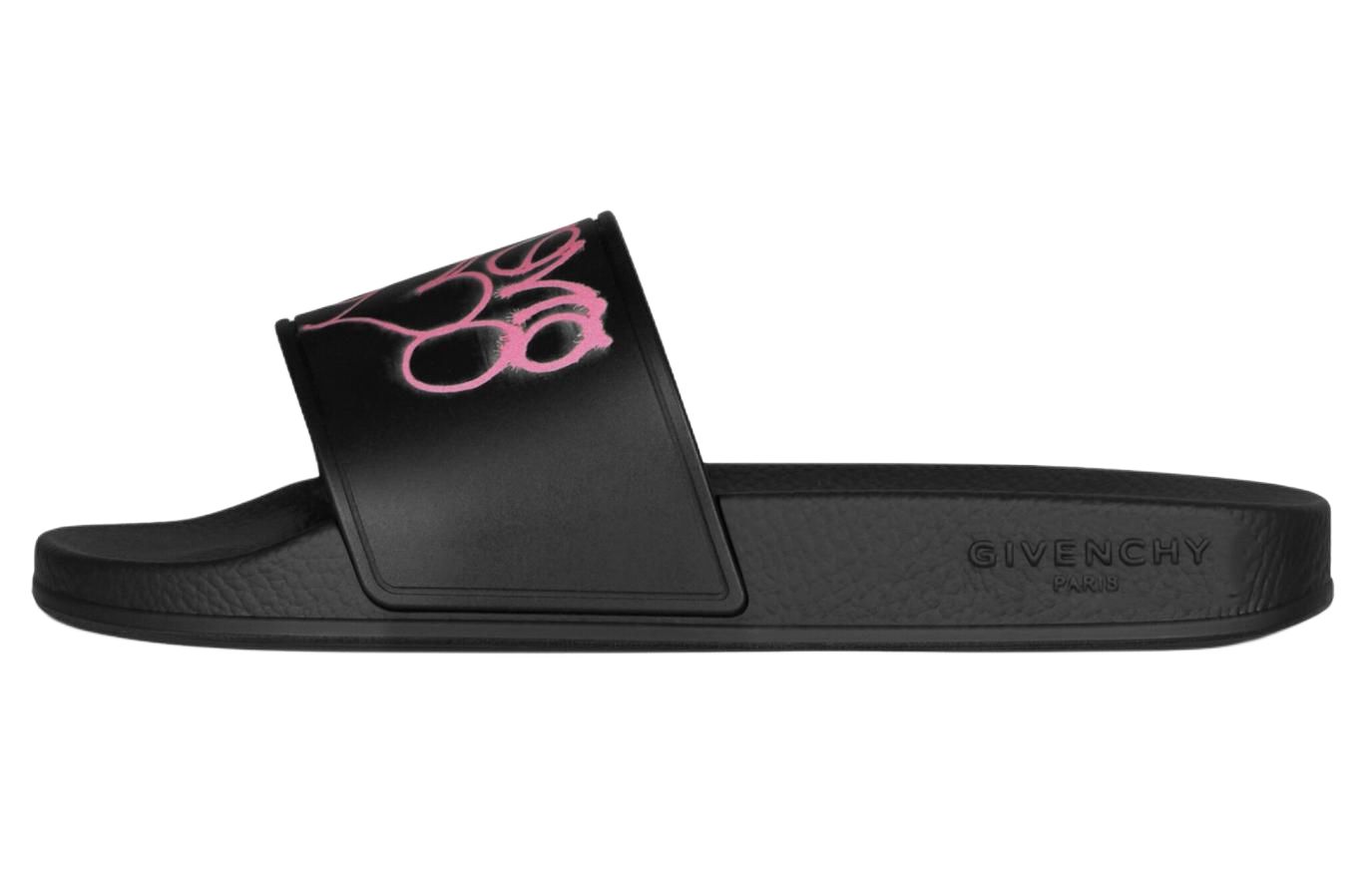 Женские шлепанцы Love Slide Givenchy, черный/розовый