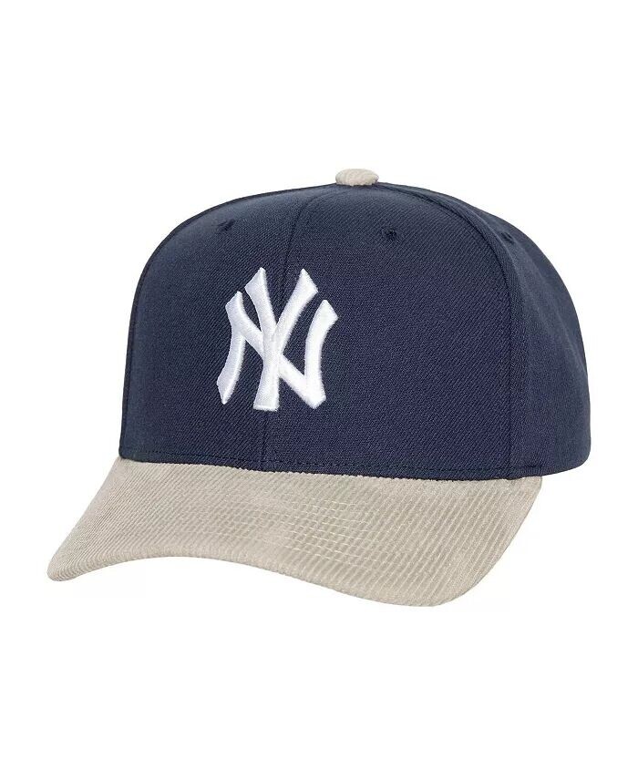 

Мужская темно-синяя вельветовая бейсболка New York Yankees Pro Snapback Mitchell & Ness