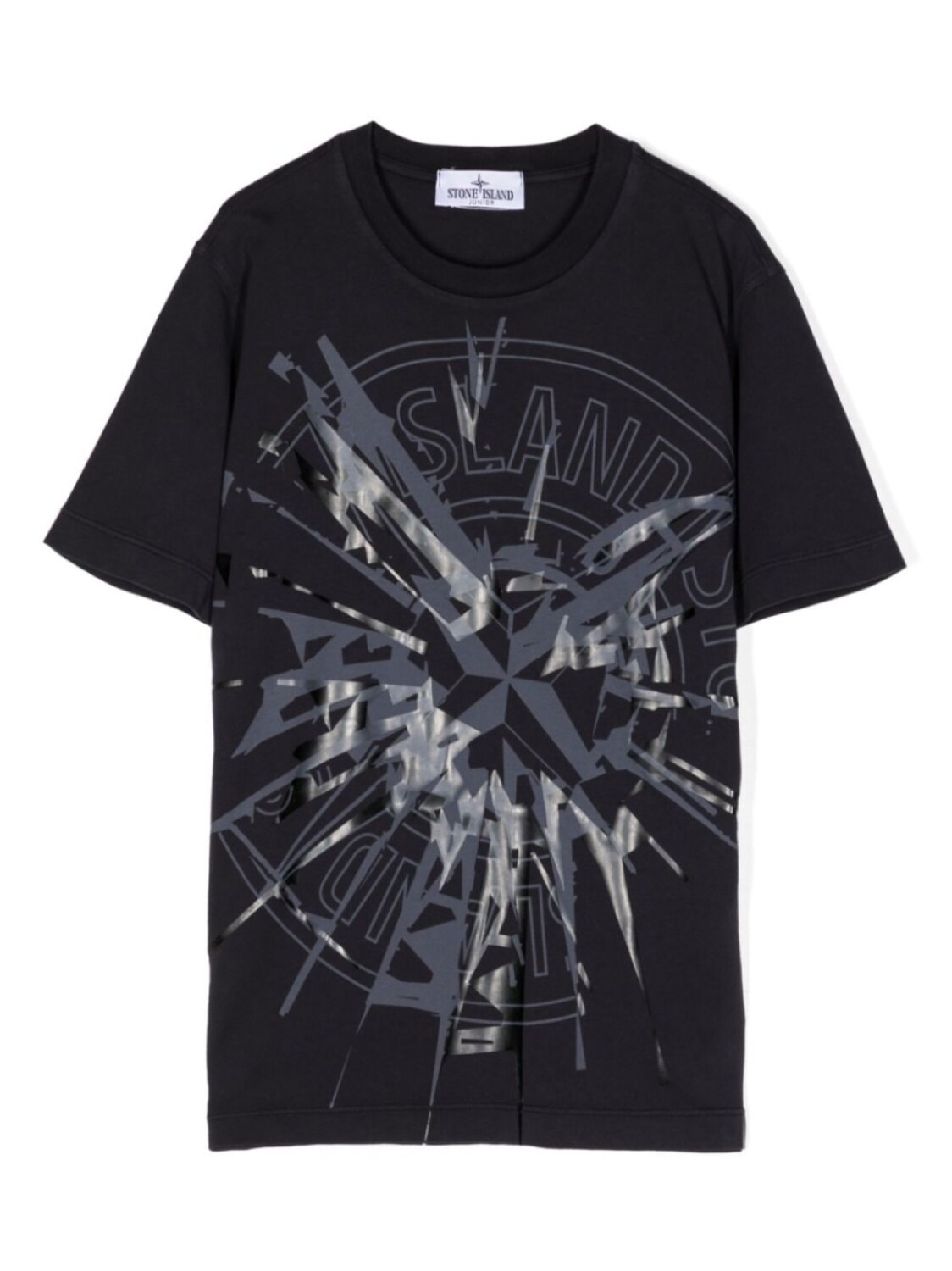 

Футболка с логотипом Stone Island Junior, синий