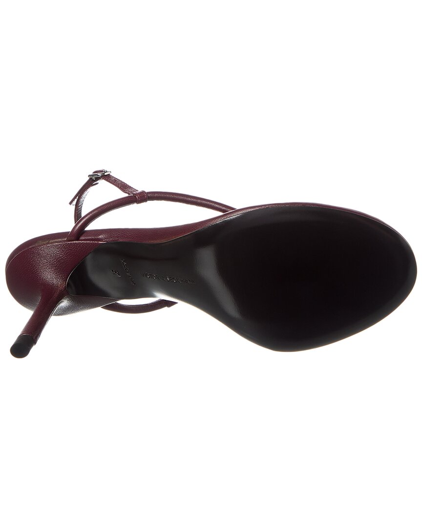 Victoria Beckham Leather Sandal, красный — фото 4