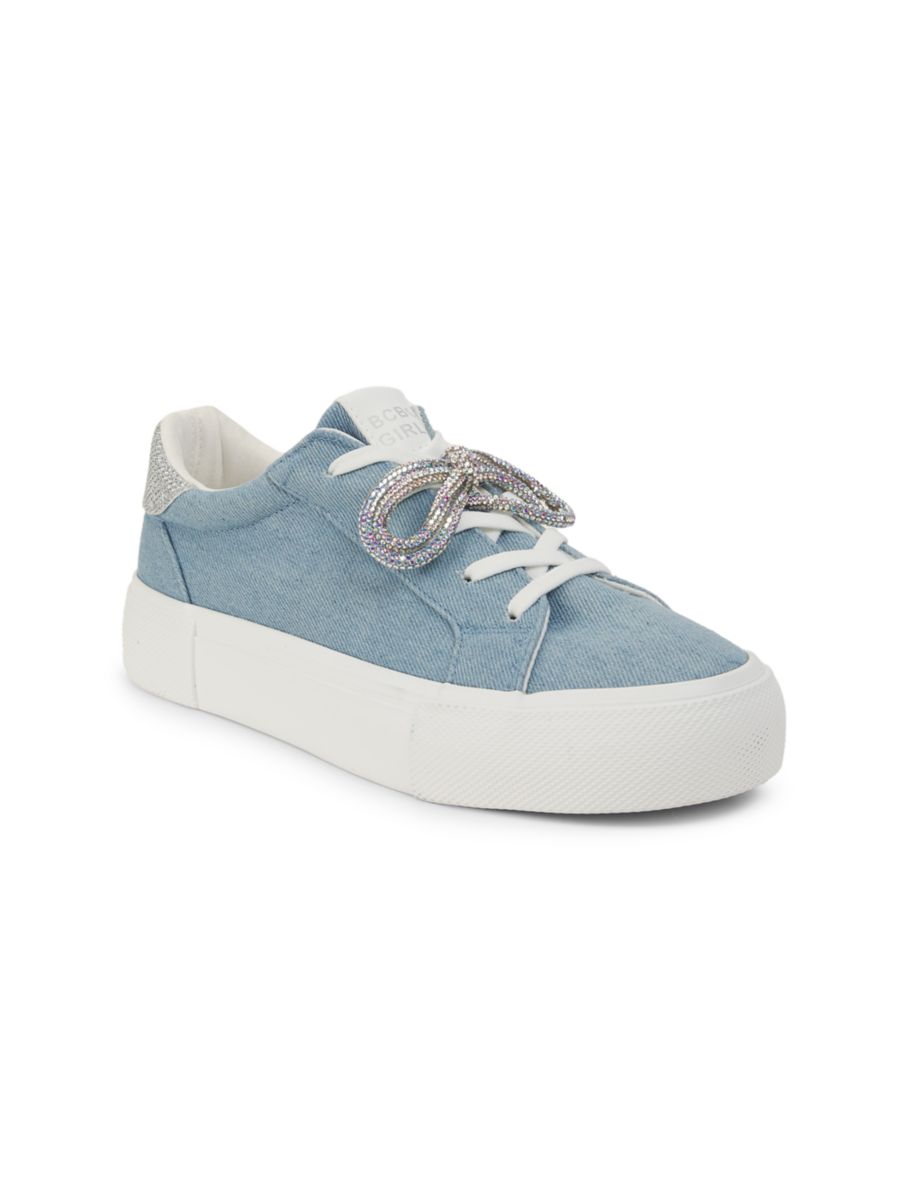 

Детские джинсовые кеды с декоративным узлом BCBGeneration, цвет Denim Blue