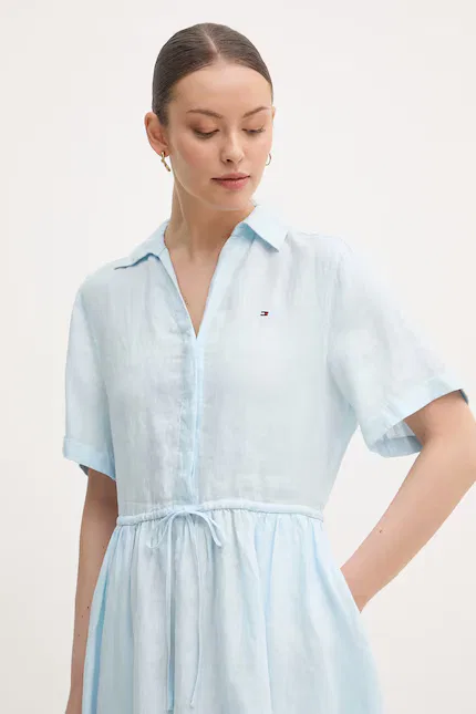 Платье летнее свободного кроя Tommy Hilfiger, синий — фото 4