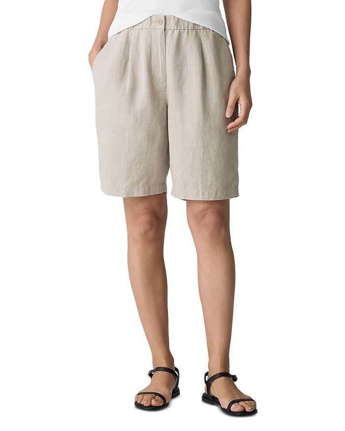 

Льняные шорты Eileen Fisher, белый