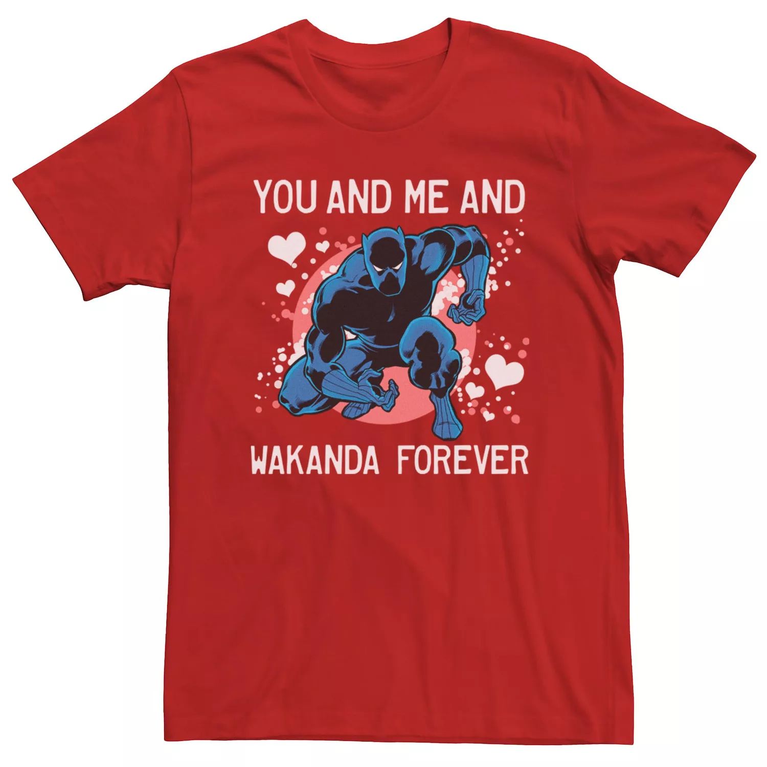 

Мужская футболка Marvel Black Panther You & Me & Wakanda Forever Valentine Licensed Character