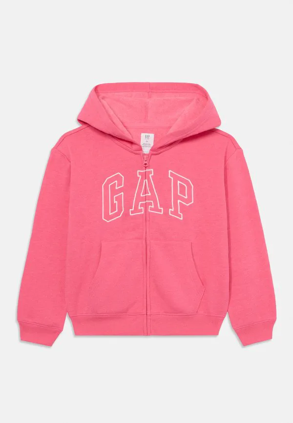 Детская толстовка на молнии с логотипом gap в расслабленном стиле Gap, Pink Jubilee Neon