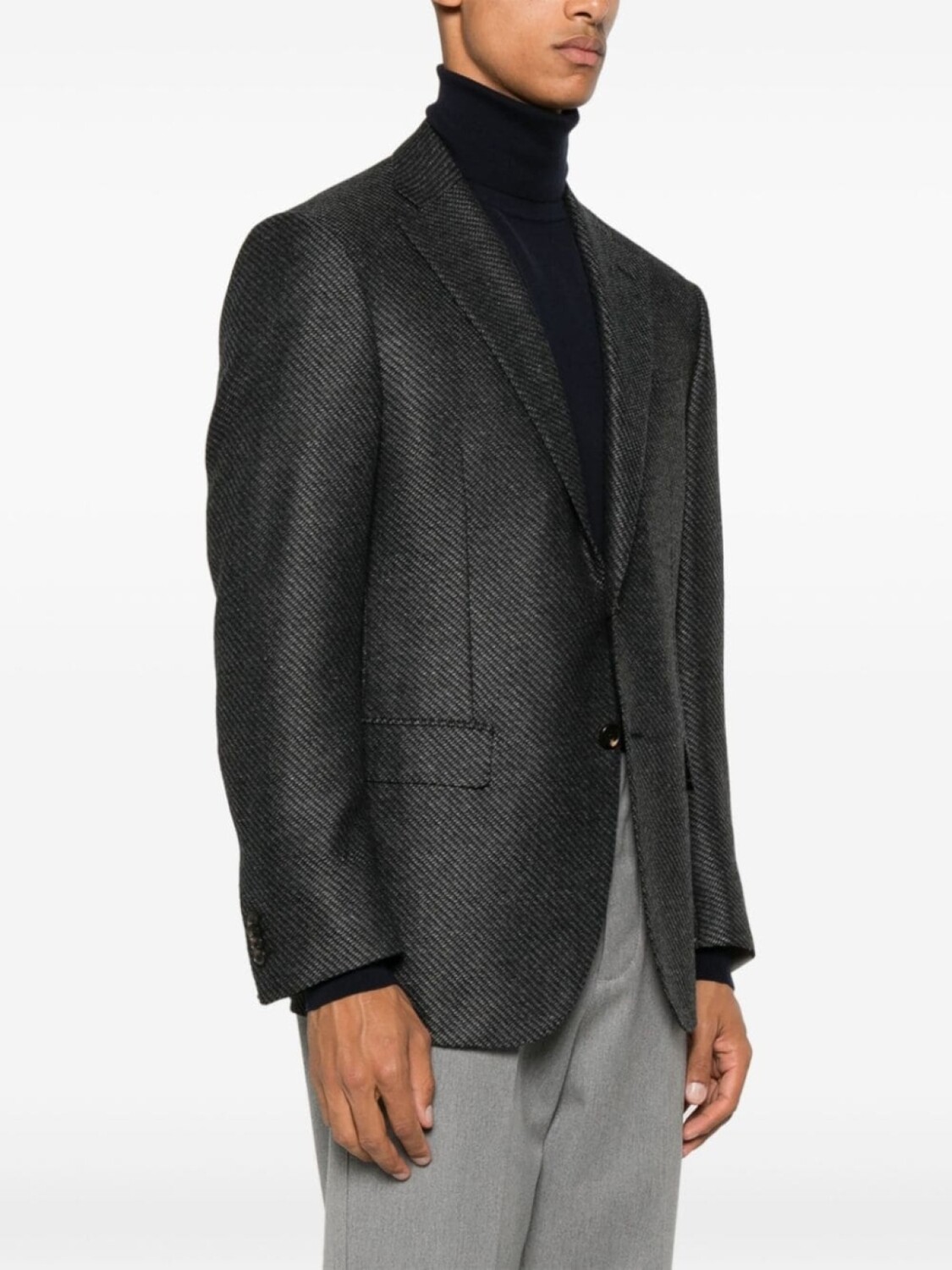 

Corneliani полосатый блейзер, синий