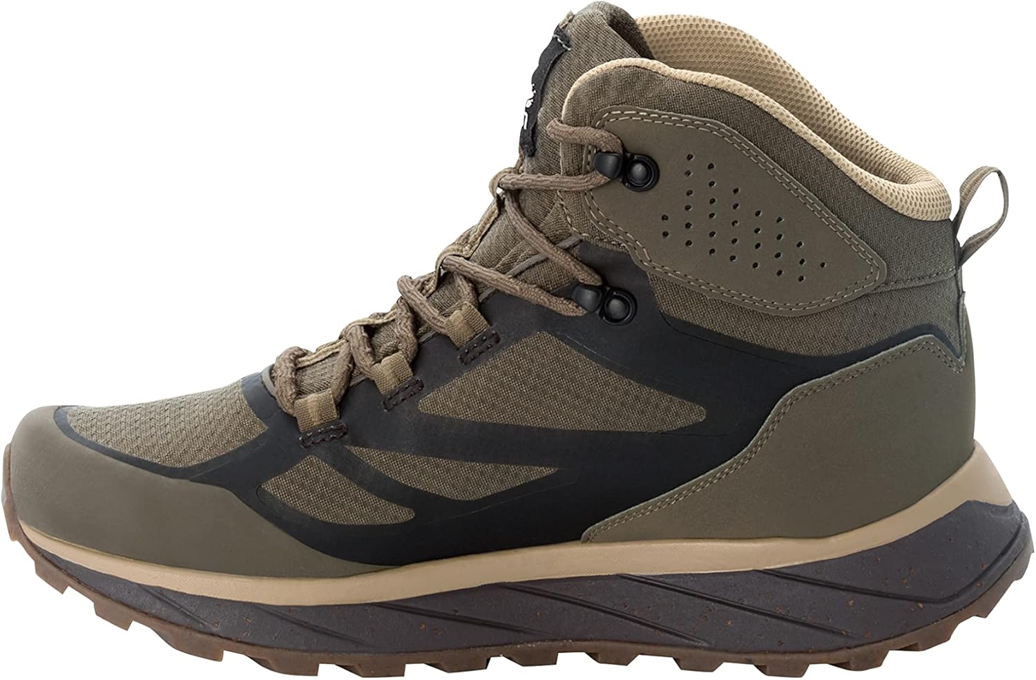 Мужские ботинки Jack Wolfskin Terraventure Texapore Mid M, коричневый/бежевый — фото 3
