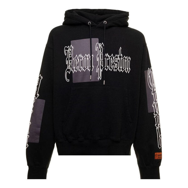 

Толстовка fw22 logo-print cotton hoodie 'black' Heron Preston, черный