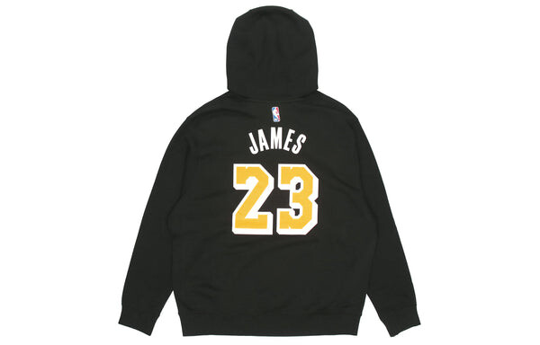 Толстовка Men's Nike Los Angeles Lakers Lebron James No. 23 NBA Player Long Sleeves Black, черный — фото 2