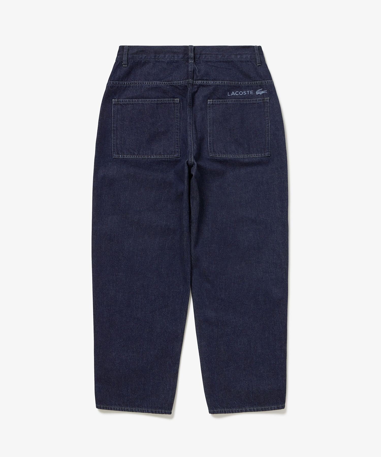 Широкие джинсовые брюки LACOSTE, Dark Indigo Blue — фото 4
