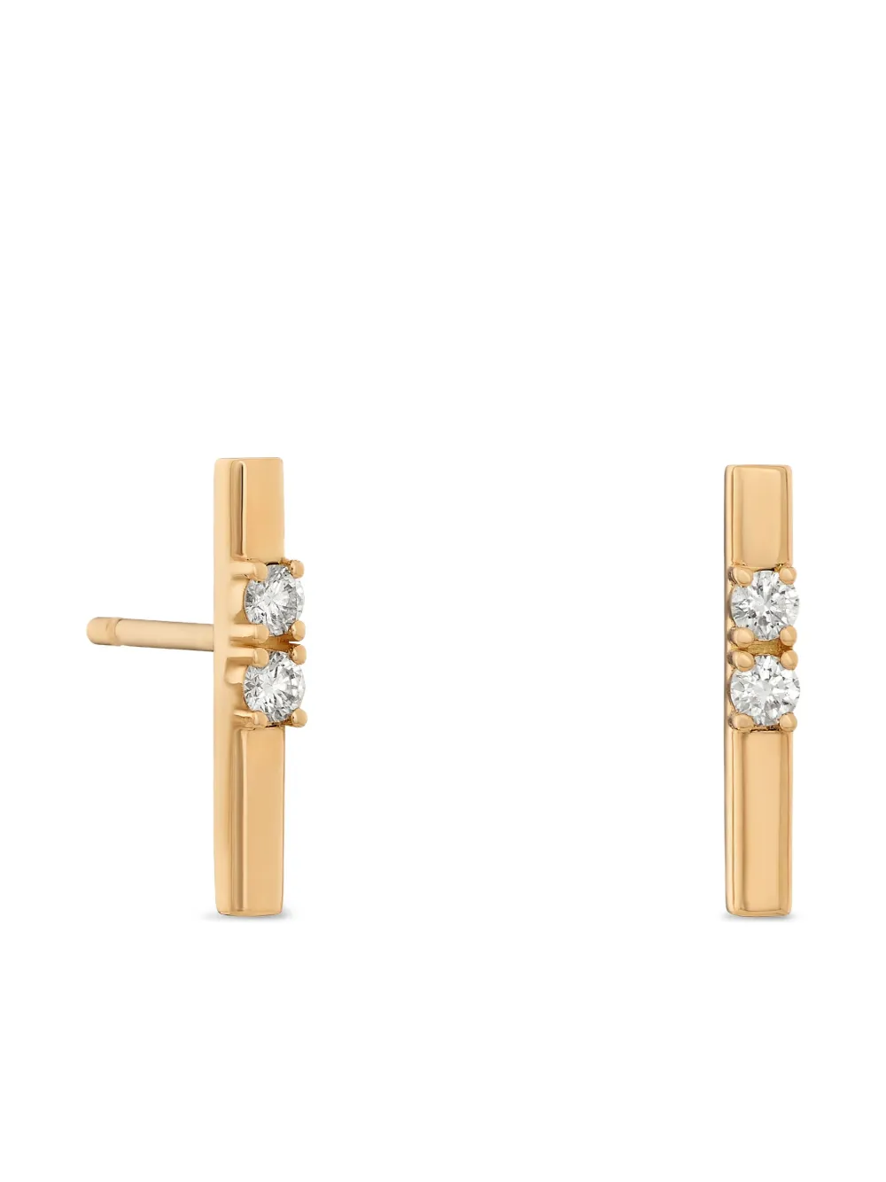 

Серьги Whistle из розового золота с бриллиантами Rosekey, золотой