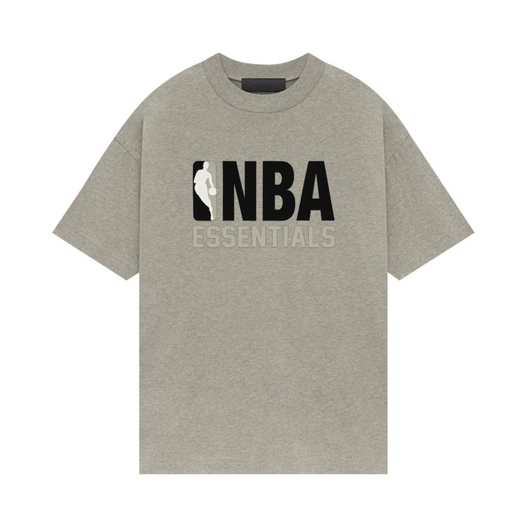 

Футболка Fear of God Essentials x NBA Tee 'Warm Heather', серый