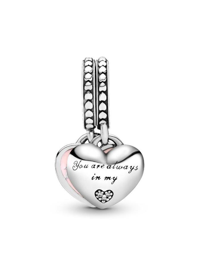 

Шарм Pandora Mother & Daughter Hearts Dangle Charm, стерлинговое серебро