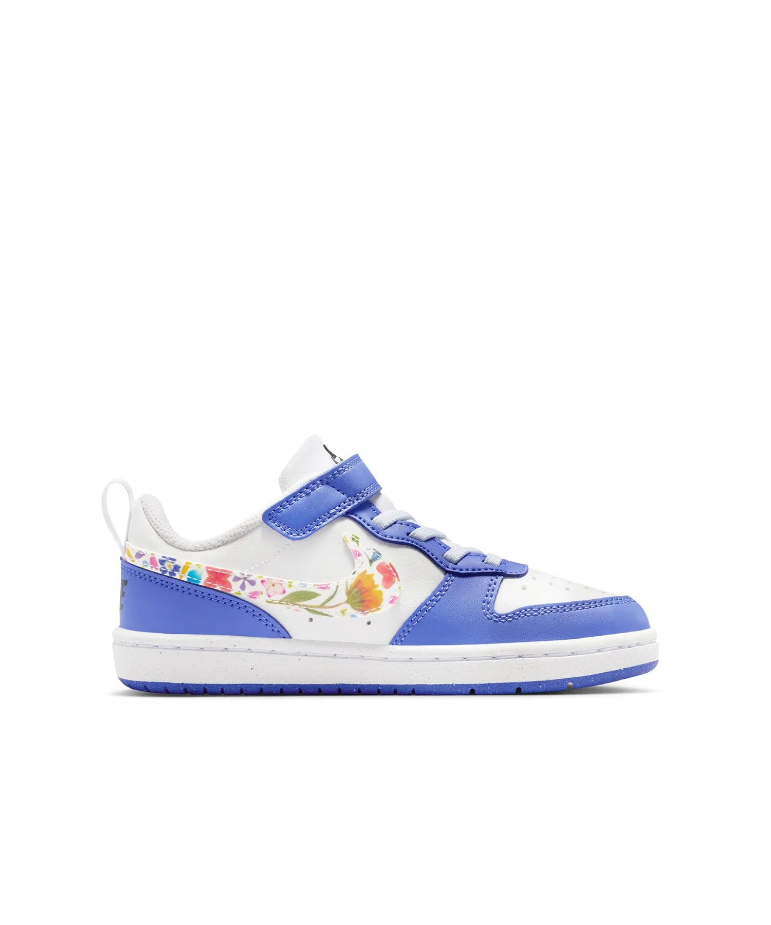 Детские кроссовки NIKE Court Borough Low из искусственной кожи сине-белые — фото 3