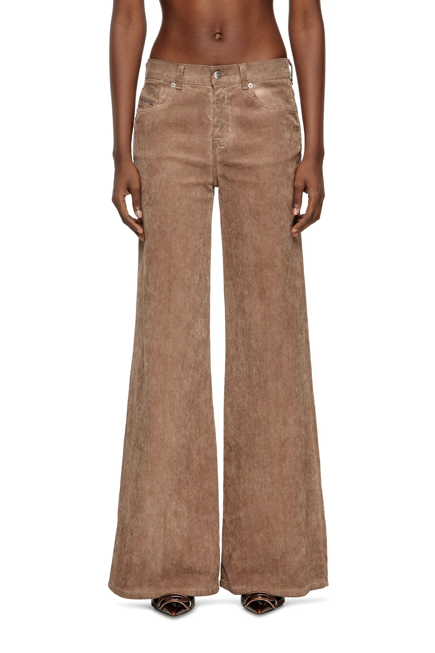 Женские джинсовые брюки FLARE 1978 D-AKEMI L.28 Diesel, brown