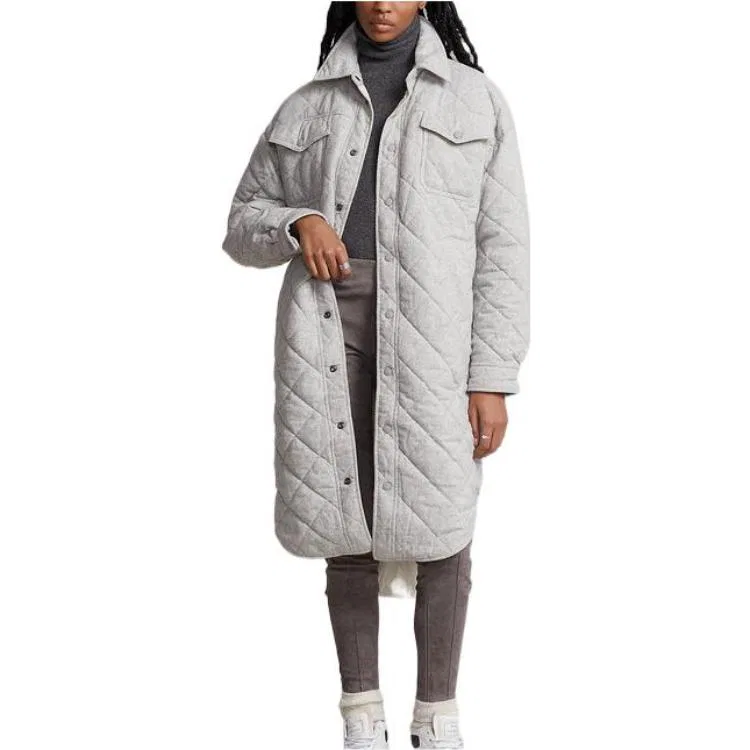 Куртка женская Gray Lapel Moderate Other Polo Ralph Lauren — фото 3