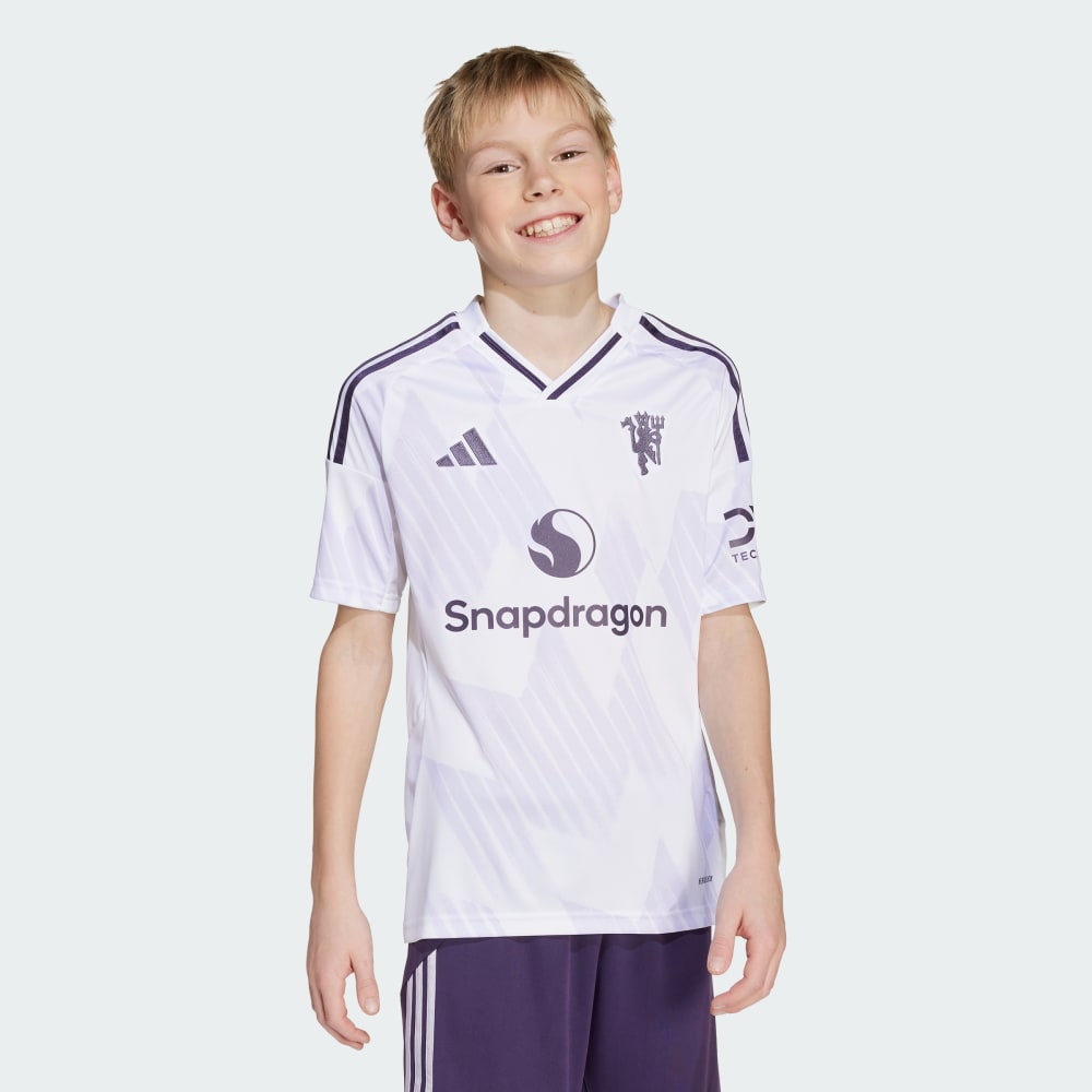 Джерси Adidas Manchester United 25/26 Away Jersey Kids, белый — фото 3
