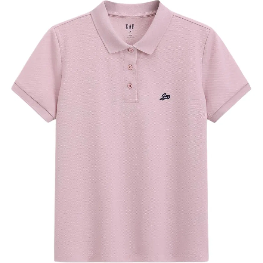 Футболка женская с поло, средняя посадка GAP, Custard — фото 3