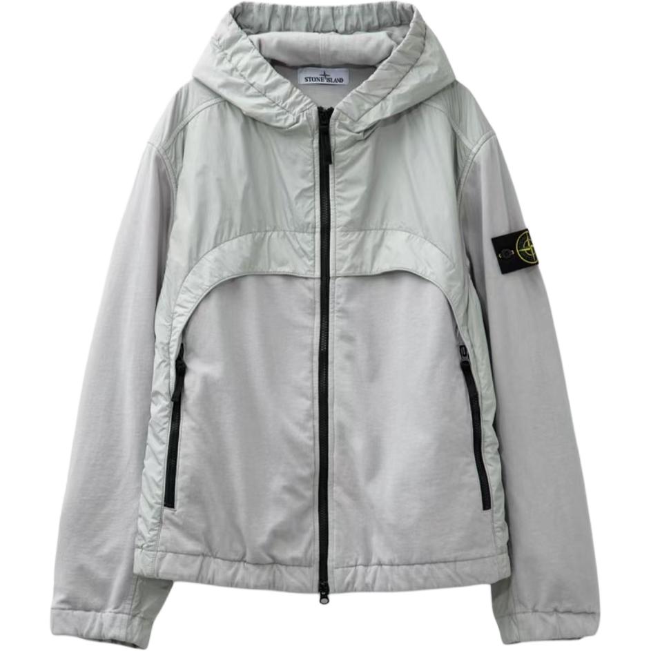 

STONE ISLAND Мятка куртка, Silver