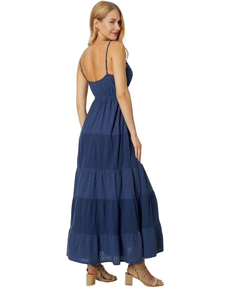

Платье Lucky Brand Cutout Tiered Maxi Dress, цвет Nightshadow Blue