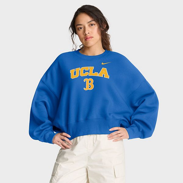 Женский синий оверсайз худи ucla bruins phoenix arch Nike