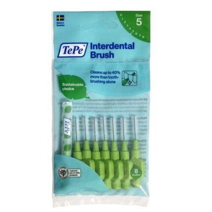 

Щетки межзубные TePe Original 0,8мм зеленые 8шт New1