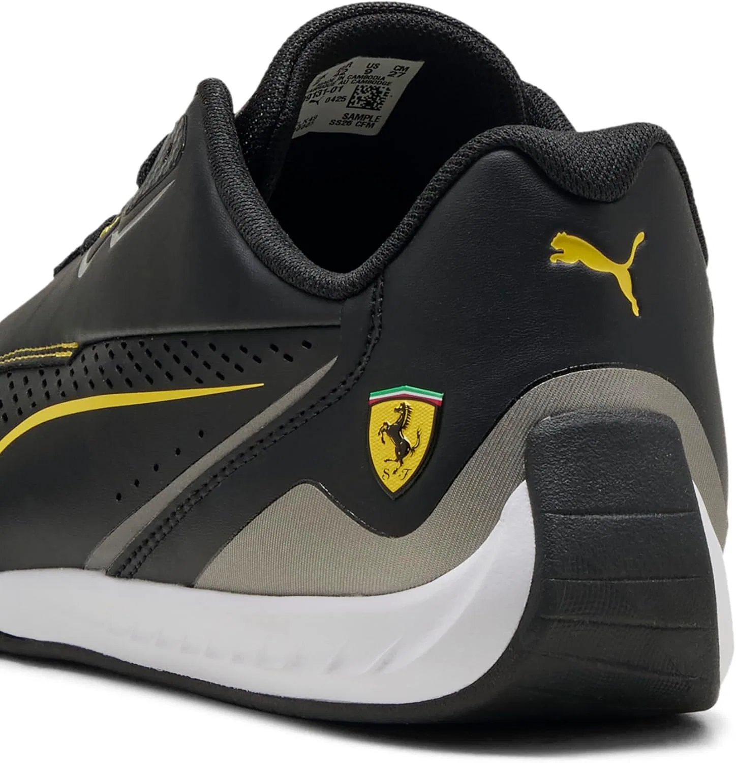 Кроссовки PUMA Adult Scuderia Ferrari Drift Cat 11, Black Speed Yellow — фото 3