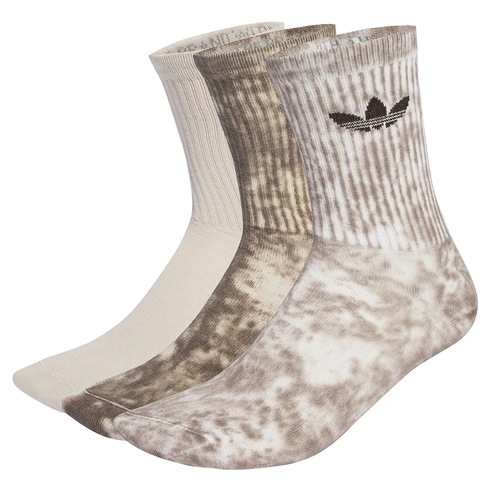 

Носки 3 шт adidas Originals Tie Dye crew, коричневый