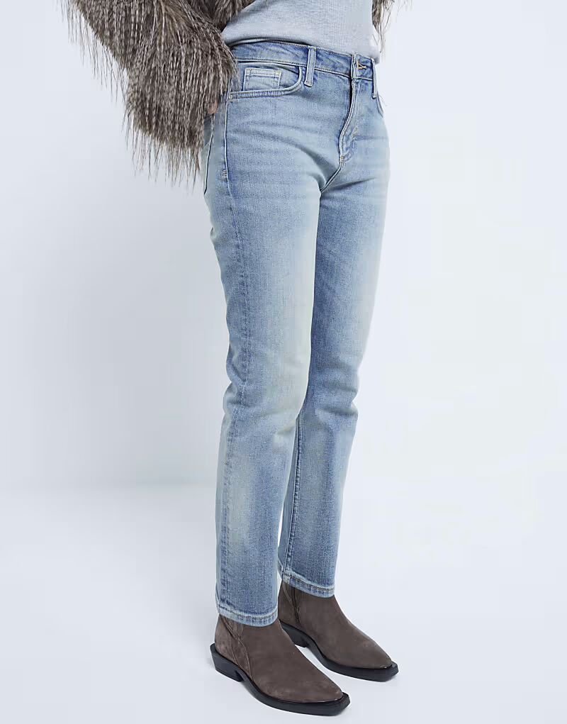

Джинсы River Island Petite Petite облегающего кроя с высокой талией из денима - средний размер