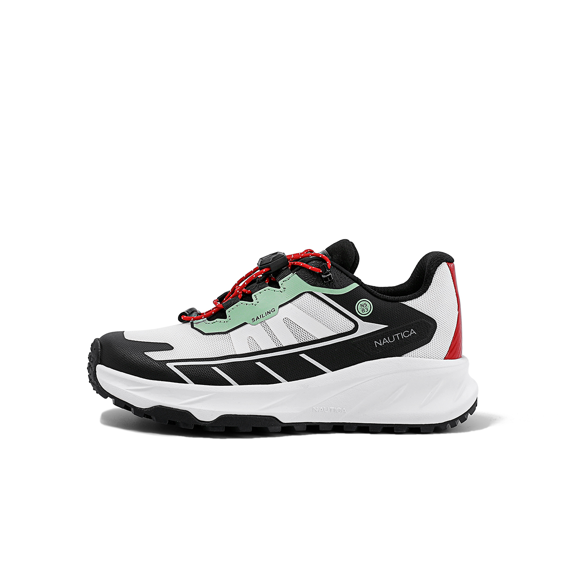 

NAUTICA Низкие детские беговые кроссовки white red для подростков