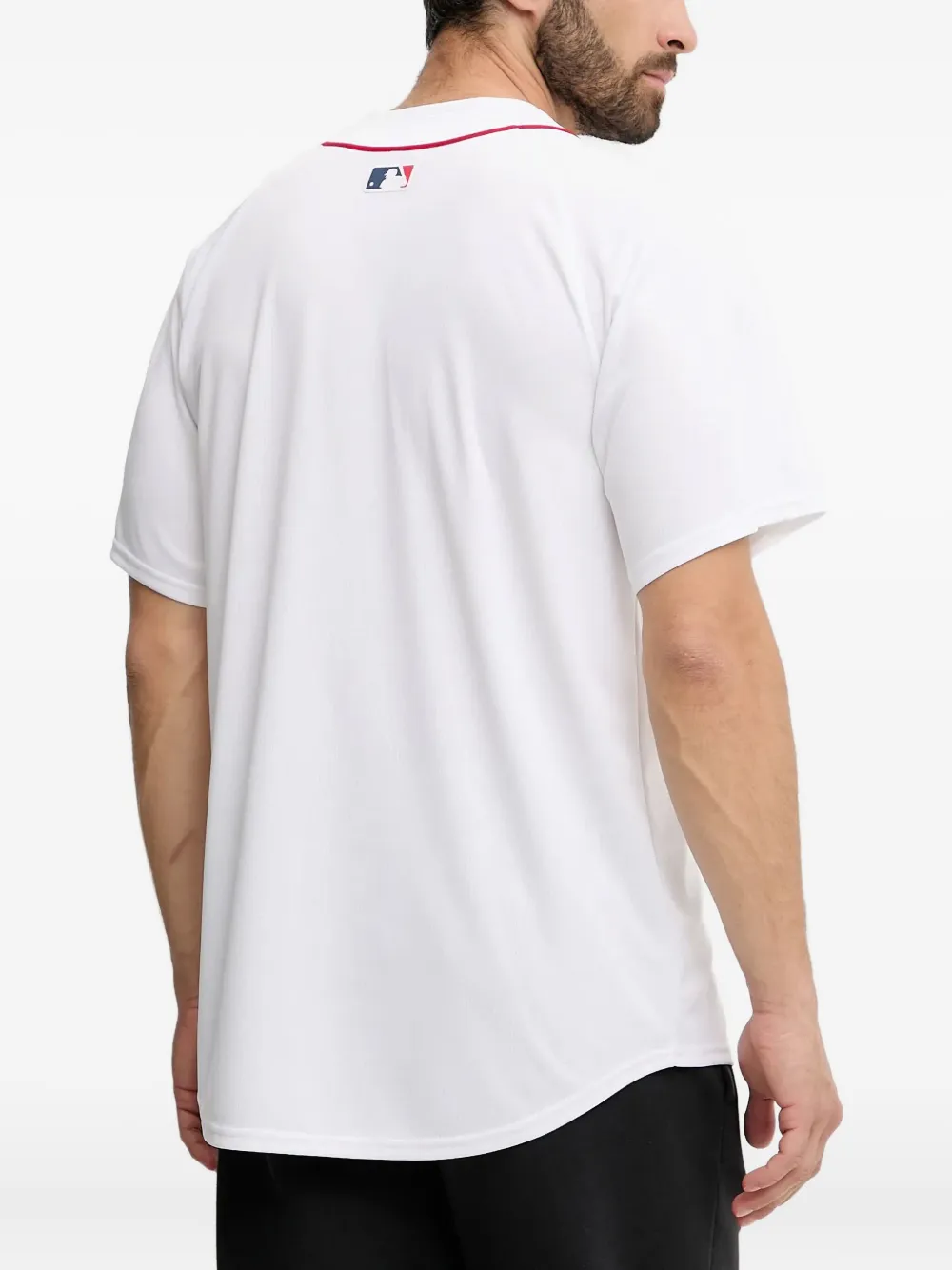 Рубашка на пуговицах из коллаборации с Boston Red Sox Nike, белый — фото 3