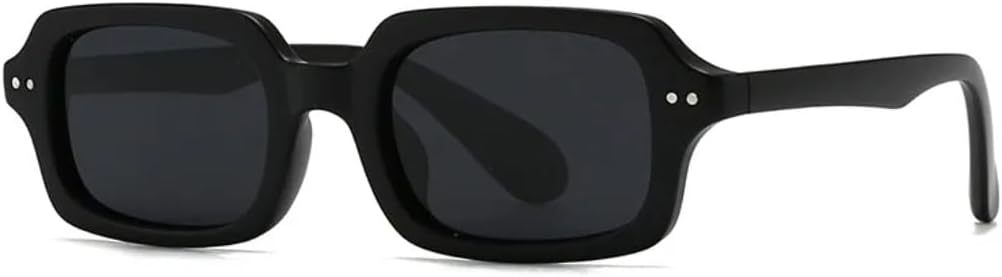 

Классические солнцезащитные очки с заклепками для женщин и мужчин, в стиле панк, популярные винтажные, для активного отдыха и вождения, защита от УФ-излучения UV400 (черные) TVTBBVV, Black Black