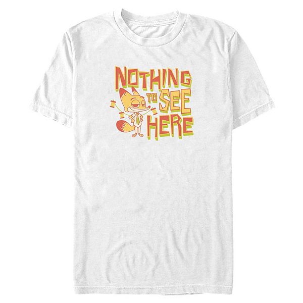 

Футболка Big & tall 's zootopia 2 nick nothing to see here Disney