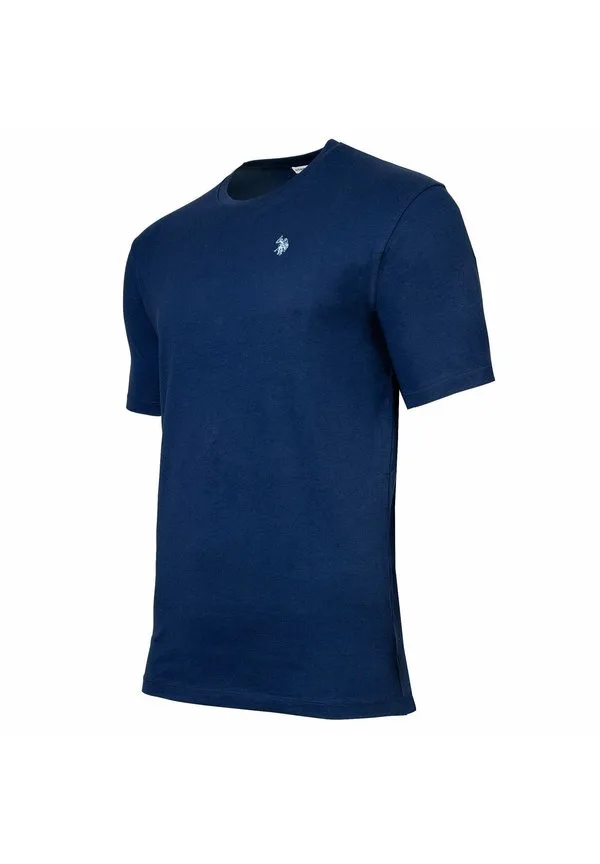 Футболка kurzarmshirt mit rundhalsausschnitt с короткими рукавами, базовая футболка U.S. Polo Assn., Mittelblau — фото 3