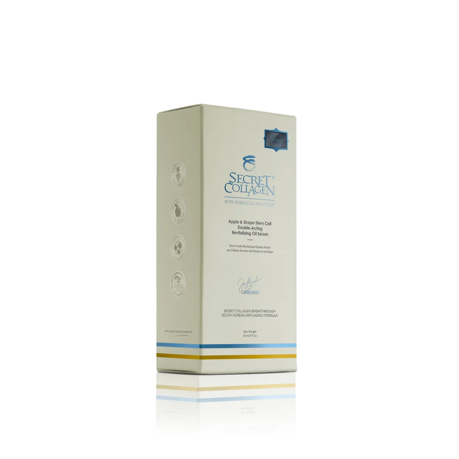 Сыворотка Secret Collagen — Восстанавливающая масляная двойного действия с экстрактами стволовых клеток яблока и — фото 2