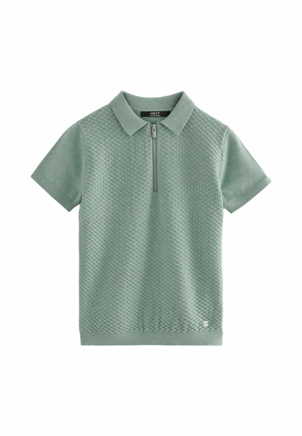 

Рубашка-поло SHORT SLEEVED BUBBLE TEXTURE-REGULAR FIT Next, цвет minerals