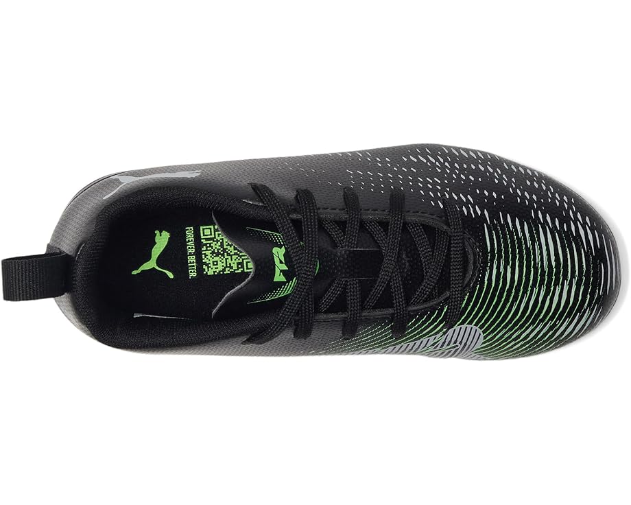 Кроссовки PUMA Kids Future 8 Play Firm Ground/Artificial Ground, цвет PUMA Black/Cool Light Gray/Fluo Green — фото 2