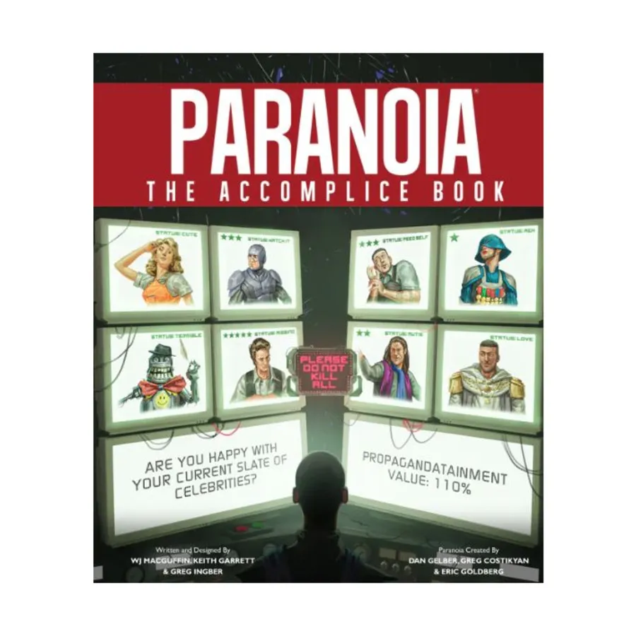 

Paranoia - The Accomplice Book, Paranoia - Red Clearance Edition, твердый переплет