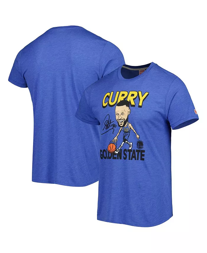 

Мужская футболка Stephen Royal Golden State Warriors с карикатурой игрока, трикотаж из смесовой ткани Homage
