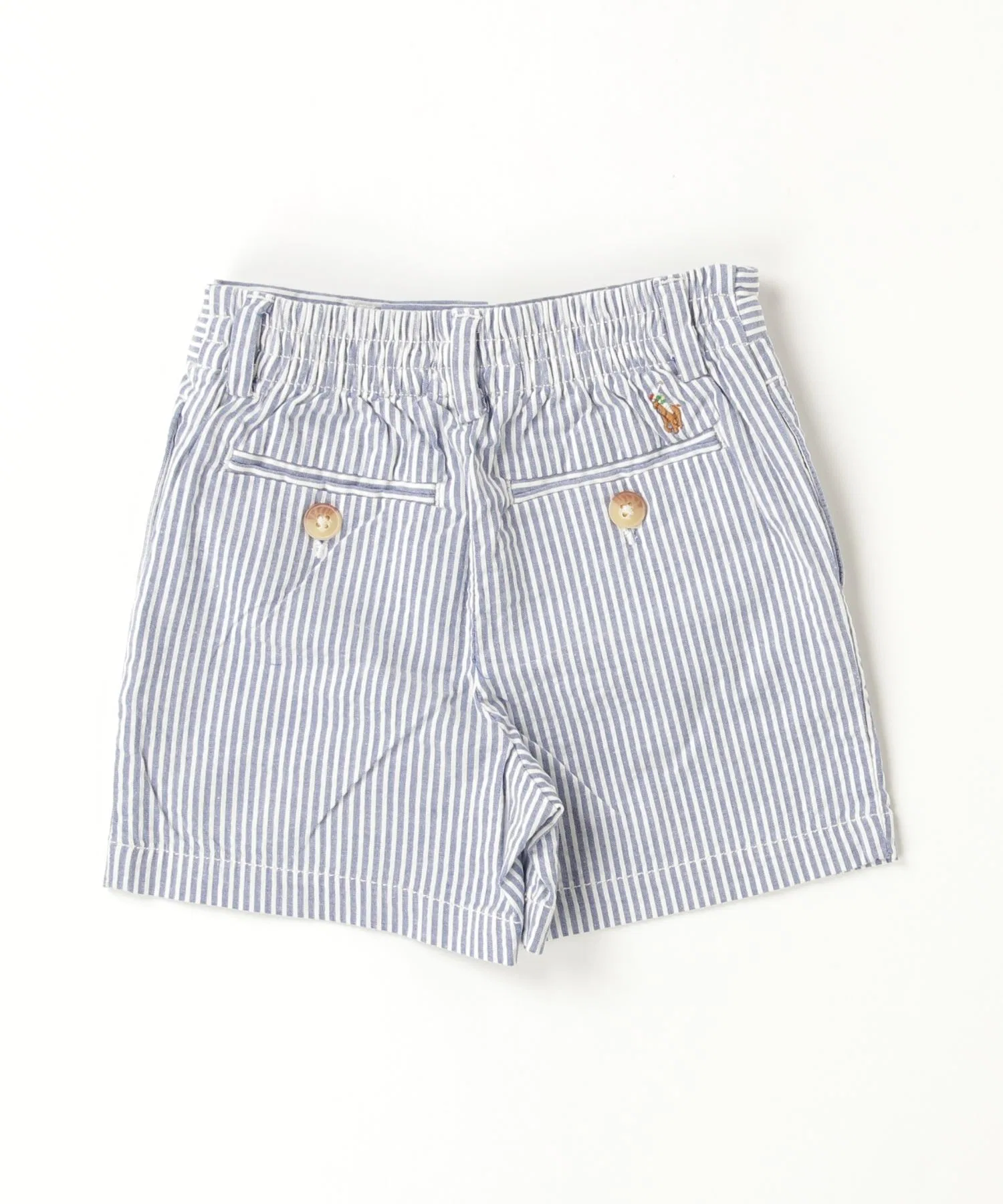 Детские хлопковые шорты-чинос POLO RALPH LAUREN CHILDRENSWEAR тёмно-синие — фото 4