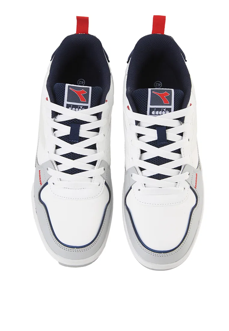 Кроссовки мужские спортивные, модель Nucleo Diadora, белый/серый — фото 4