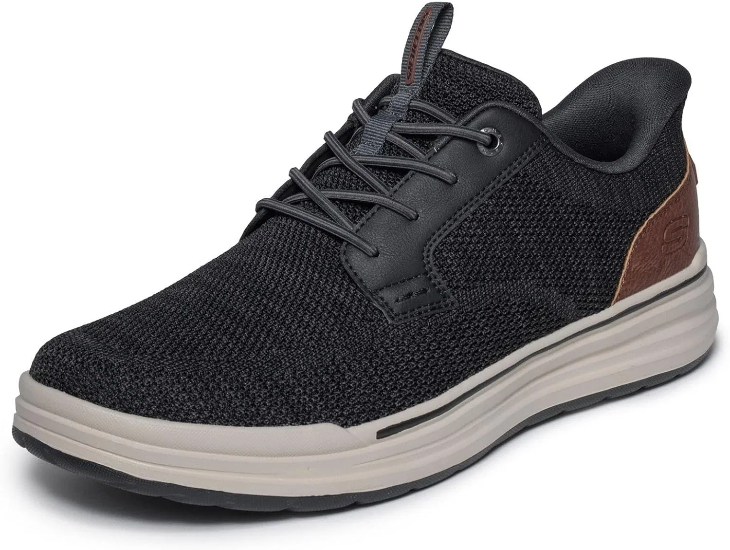 Мужские кроссовки Skechers Sterling Ramone, Black Knitted Mesh