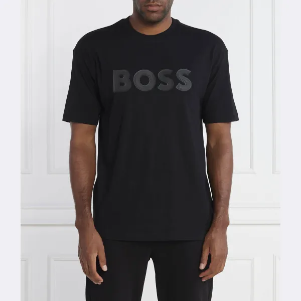 Футболка Lotus стандартного кроя Boss, черный