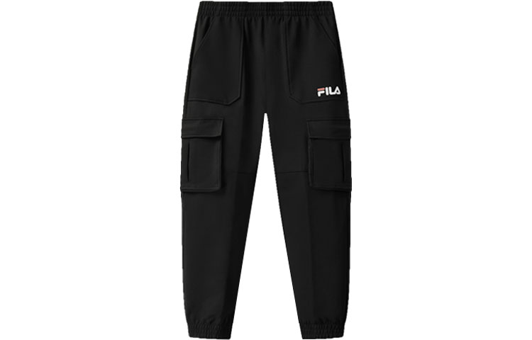 

FILA Брюки-карго мужские черные