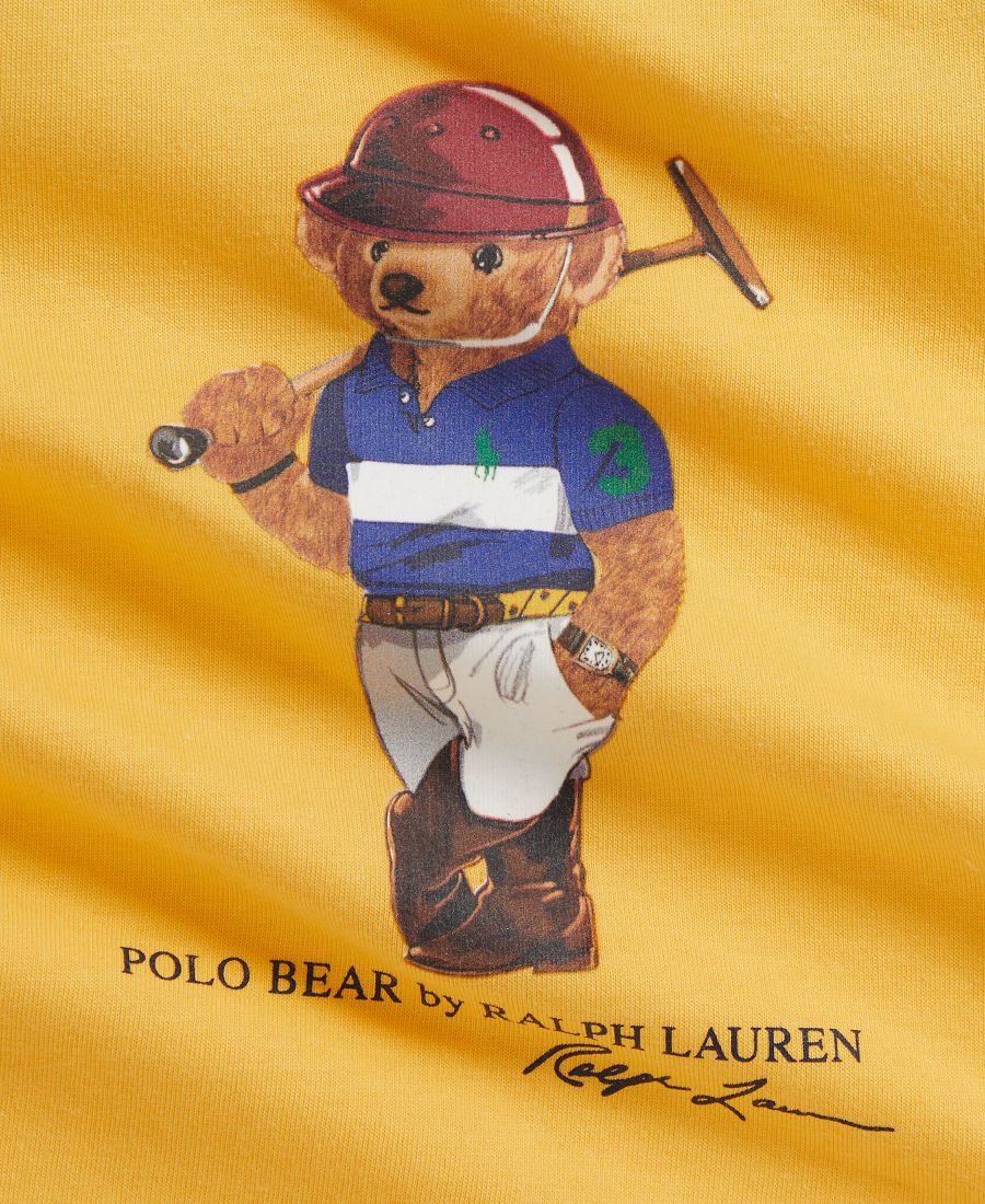Детская футболка с длинными рукавами и круглым вырезом для мальчиков Polo Ralph Lauren, Yellow — фото 3