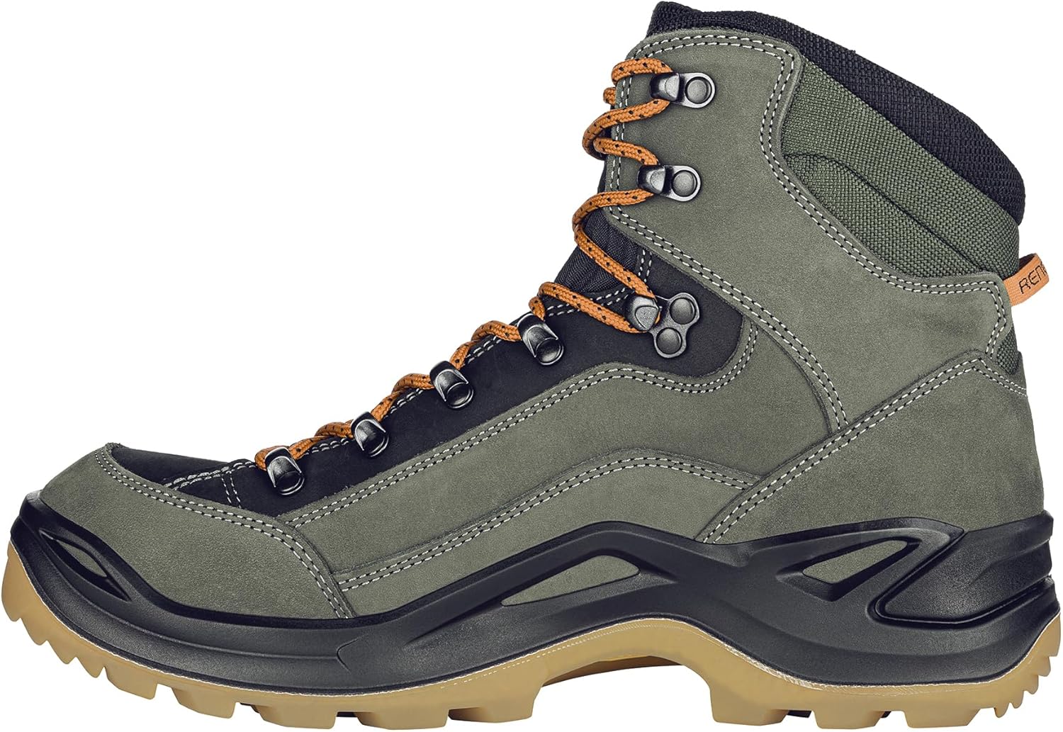Мужские походные ботинки Lowa Renegade GTX Mid, зеленый — фото 3
