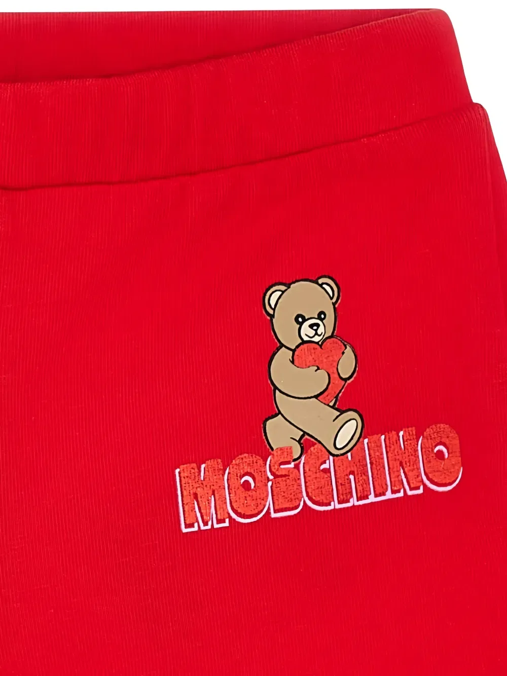 Спортивные штаны с логотипом Moschino Kids, красный — фото 2