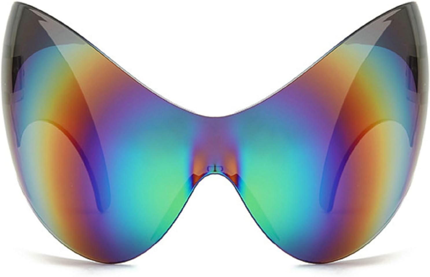 

Модные супербольшие солнцезащитные очки «кошачий глаз» в стиле Y2K для женщин, винтажные солнцезащитные очки-маска в стиле «цельный щит», мужские солнцезащитные очки в стиле хип-хоп mincl, Gray Red